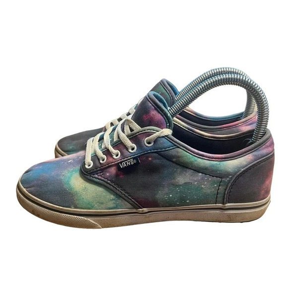 Vans Off The Wall Women's 6 Blue Cosmic Galaxy Skate Sneakers Lace Up - Picture 4 of 10